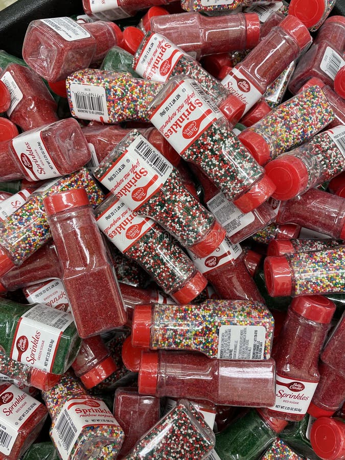 Cake Sprinkles in a Retail Display Bin Editorial Image Image of cream