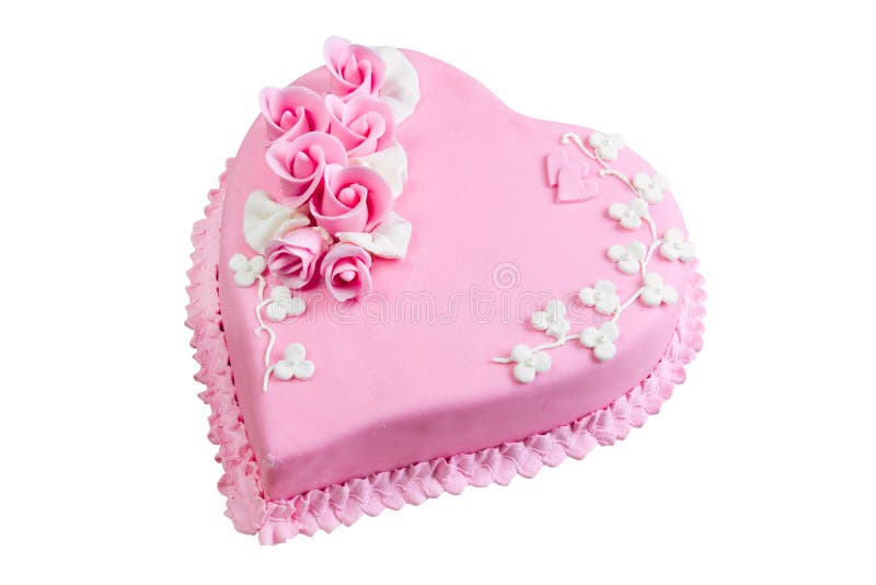 cakehjärtapink arkivfoton cakehjärtapink arkivfoton