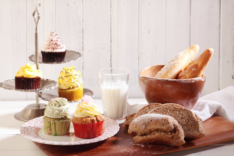 Cakes and breads stock image. Image of milk, flour, color 11861237