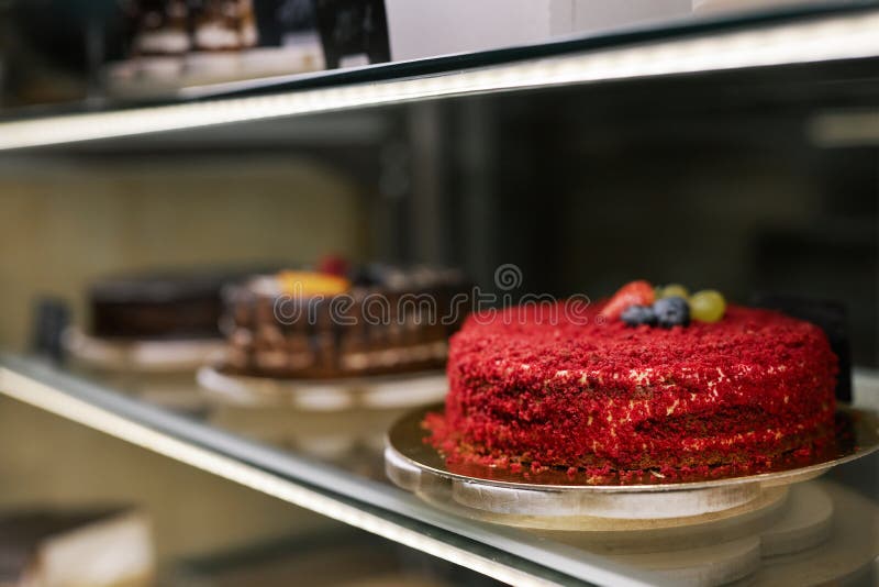 Cakes Decorated with Fresh Berries Stock Photo Image of sugar, pastry