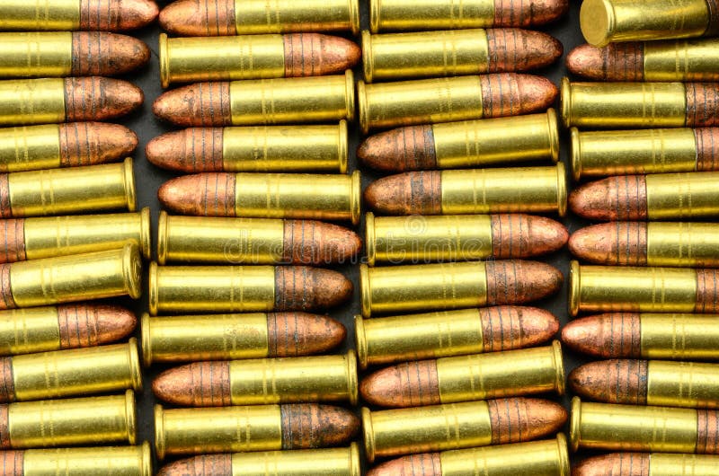 22 LR copper bullet rim fire ammunition. 22 LR copper bullet rim fire ammunition
