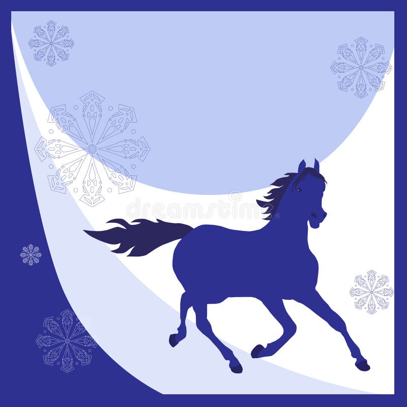 Cal albastru stock image