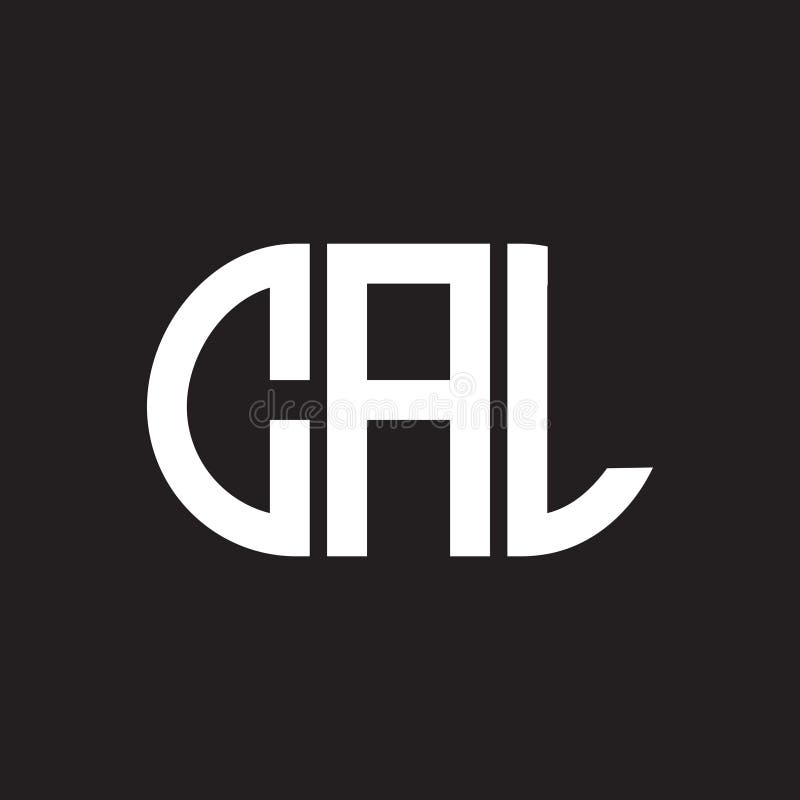 CAL Letter Logo Design on Black Background. CAL Creative Initials