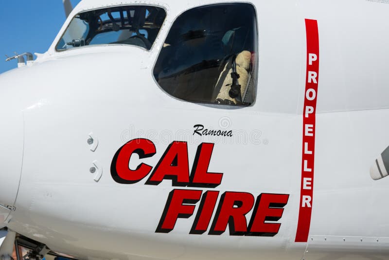 A Cal Fire Aircraft used to fight California wildfires. A Cal Fire Aircraft used to fight California wildfires
