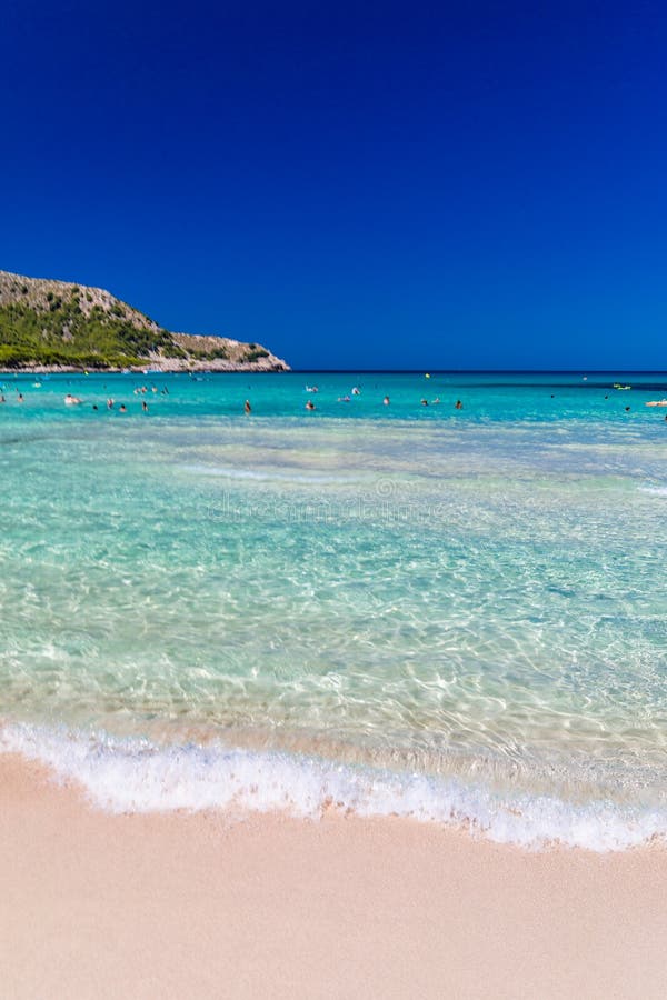 Cala Agulla Sand Beach Spain, Balearic Islands, Mallorca, Cala Rajada ...