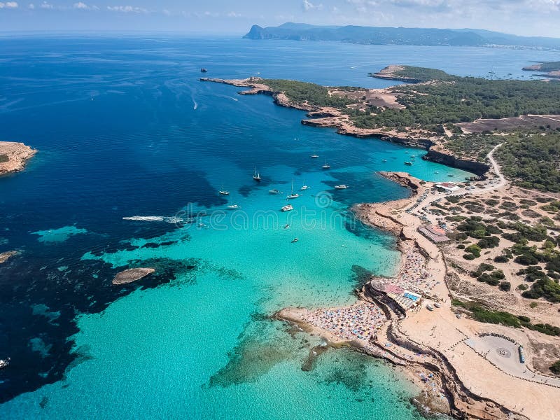 Beach. Cala De Bou Beach, Stock Photo Image of salada