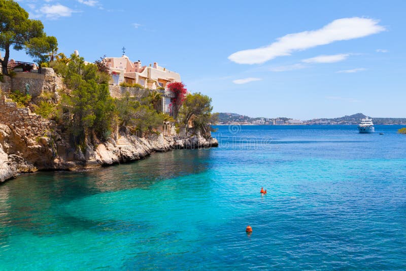 Cala Fornells View in Paguera, Majorca stock photography Cala Fornells View in Paguera, Majorca stock photography