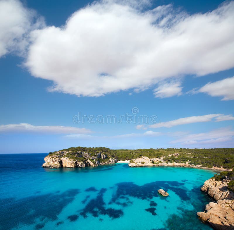 Cala Macarella Macarelleta Cituradella I Balearic Menorca Arkivfoto ...