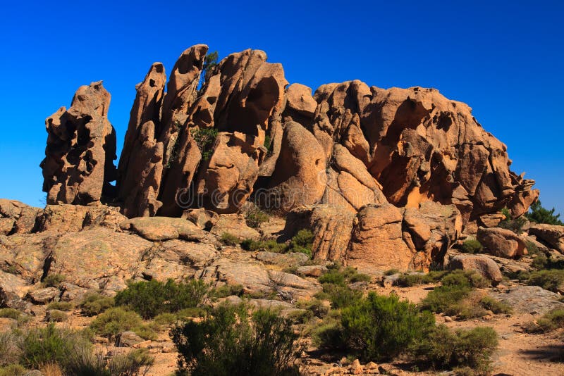 Calanche red rocks