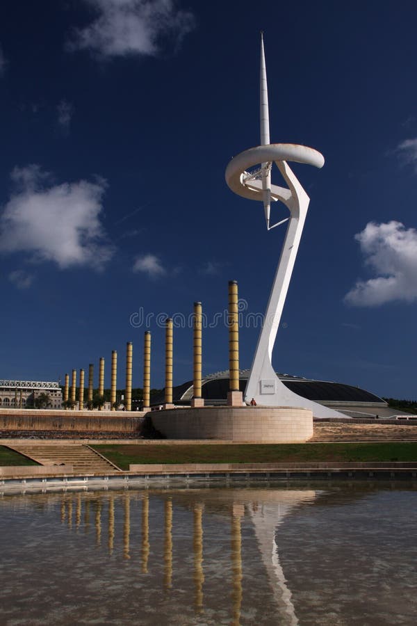 Calatrava Tower - Barcelona Editorial Stock Image - Image of famous ...