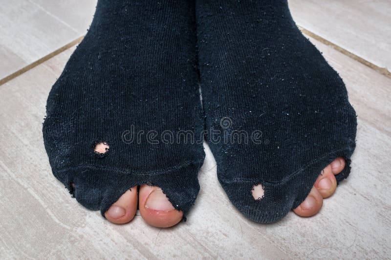 Calcetines del dedo del pie Fotografía de stock - Alamy