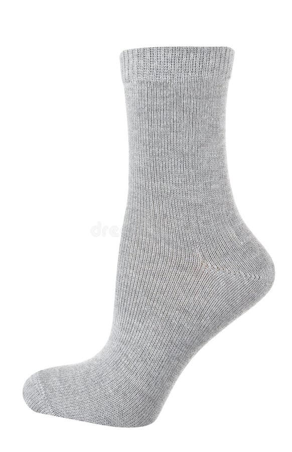 Gray male socks isolated on white background. Gray male socks isolated on white background