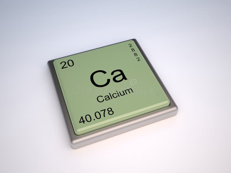 Calcium element stock illustration