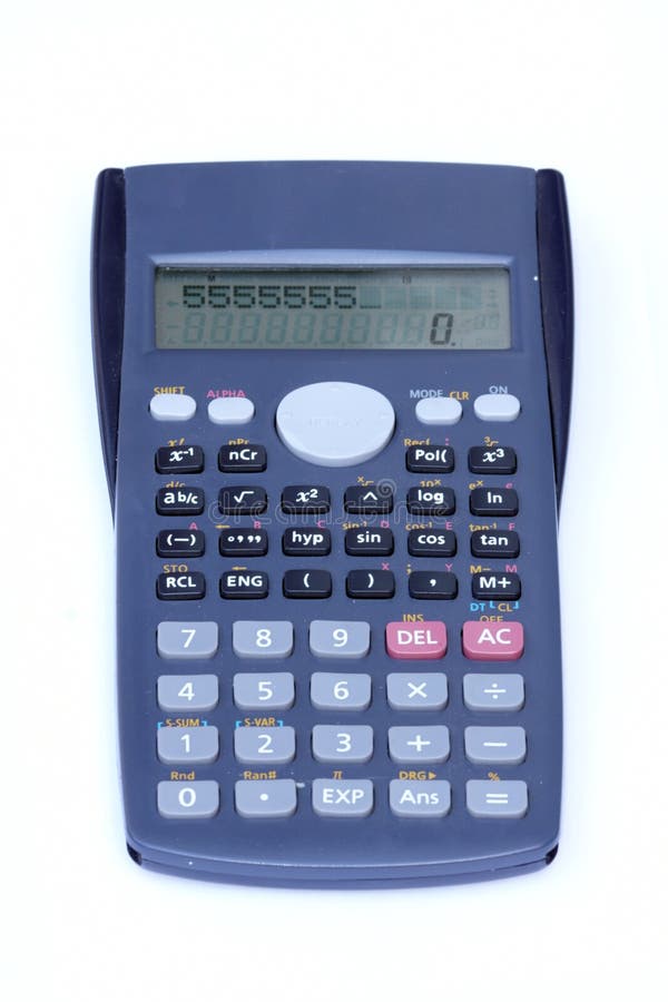 Calculadora imagem de stock
