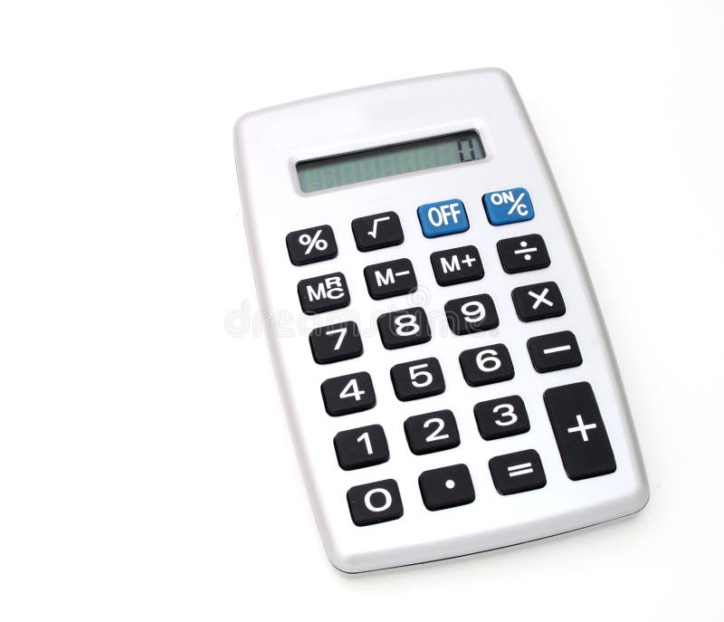 Calculadora de prata imagens de stock Calculadora de prata imagens de stock