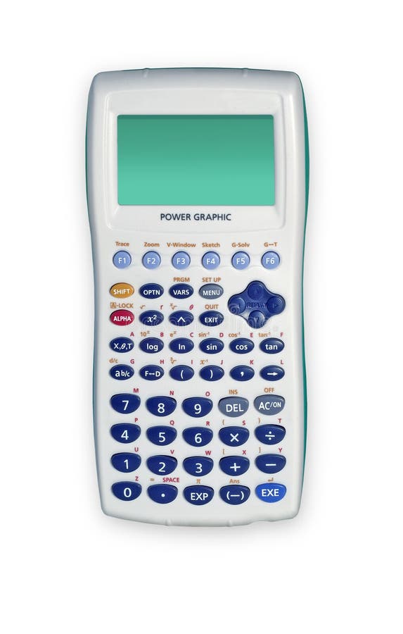 Calculadora gráfica fotografia de stock royalty free