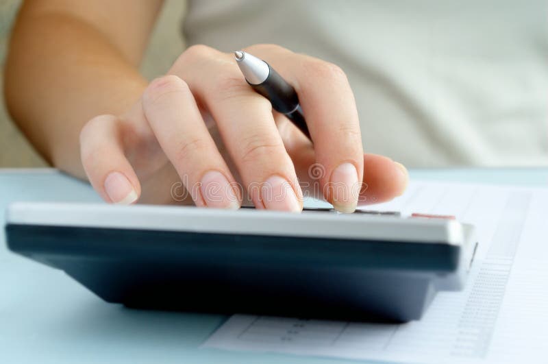 Calculations stock image. Image of data, officer, calculator - 26375849