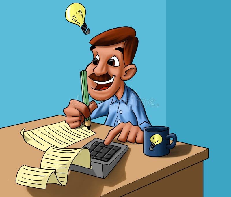 The calculator royalty free illustration