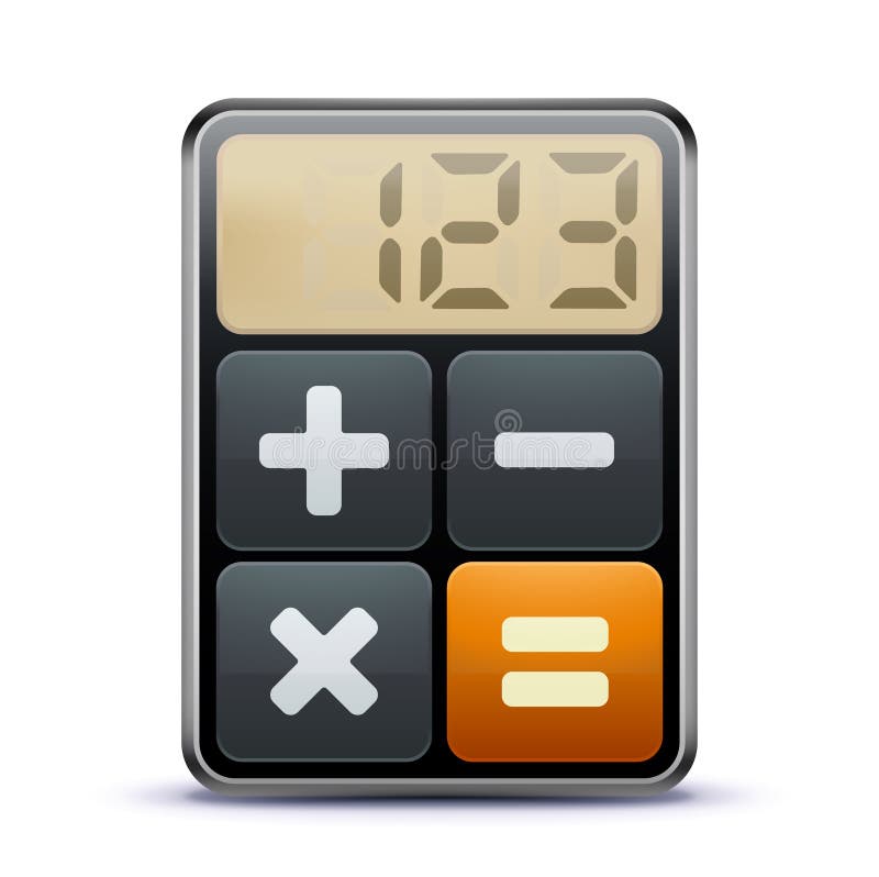 Calculator icon royalty free illustration