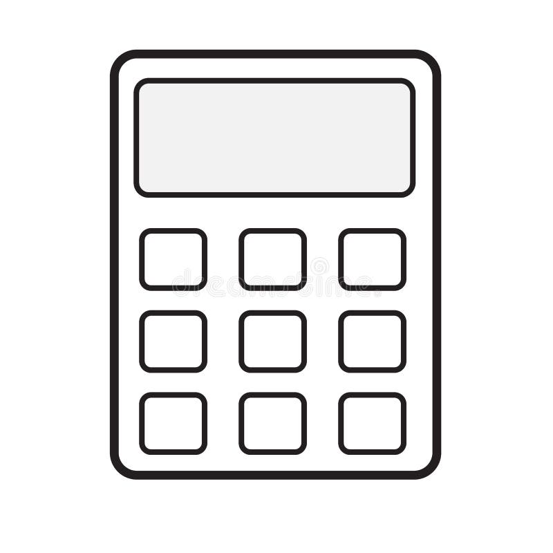 Calculator Icon On White Background Calculator Sign Stock Vector Illustration Of Digital Black 106772474