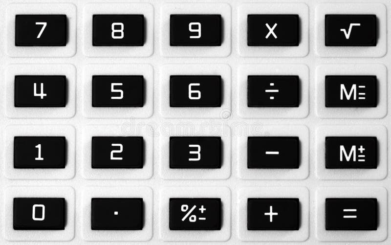 Calculator keypad stock photo. Image of close, equals 12564748
