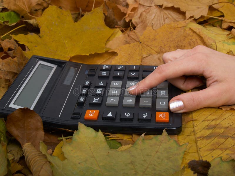 The calculator on leaves