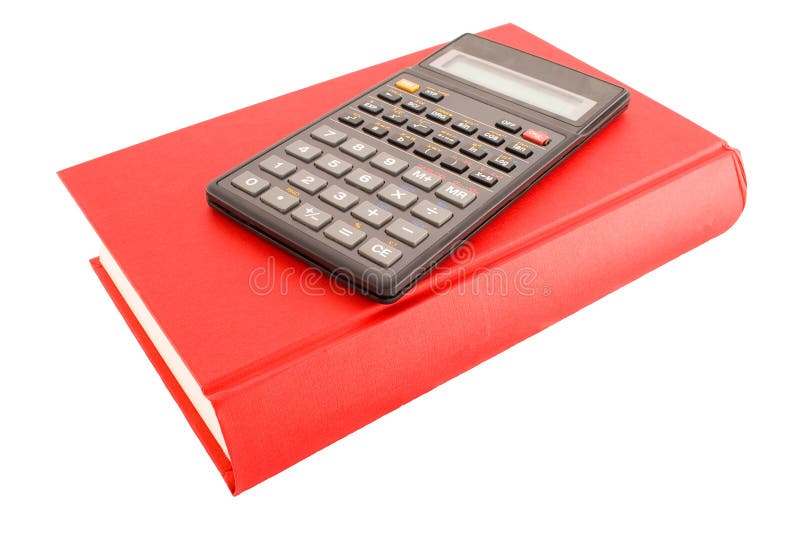 Calculator and red book