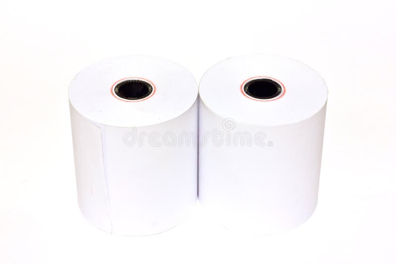 Calculator roll stock photo