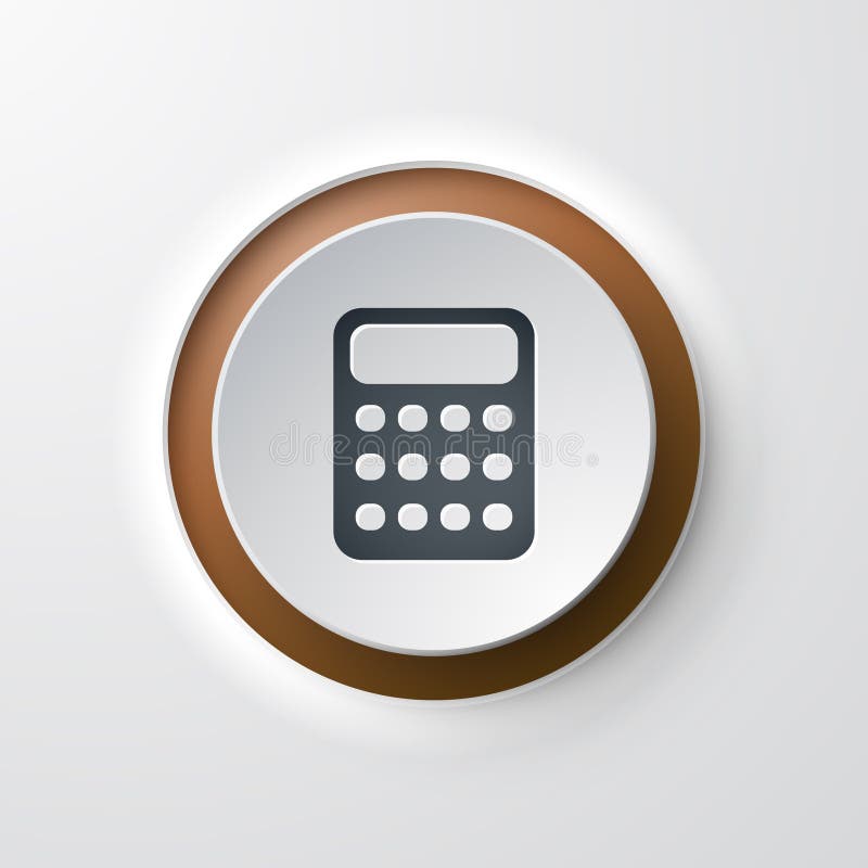 Calculator web icon push button royalty free illustration