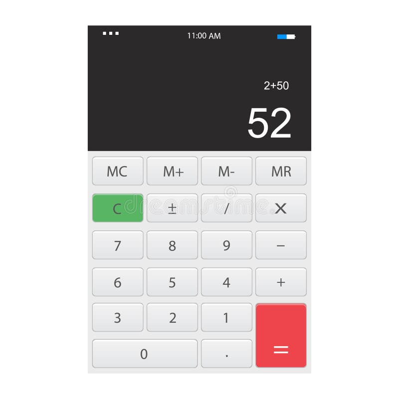 Calculatrice APP illustration stock Calculatrice APP illustration stock