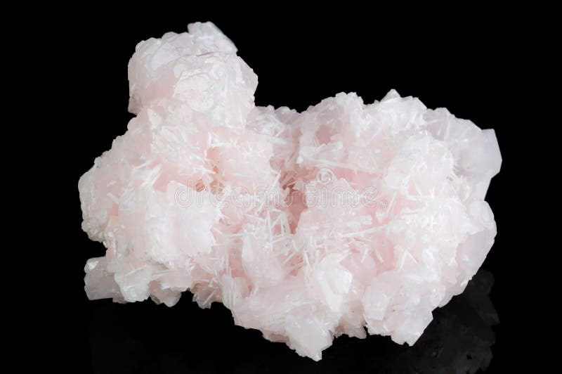 Calcyte Mineral Isolated on Black
