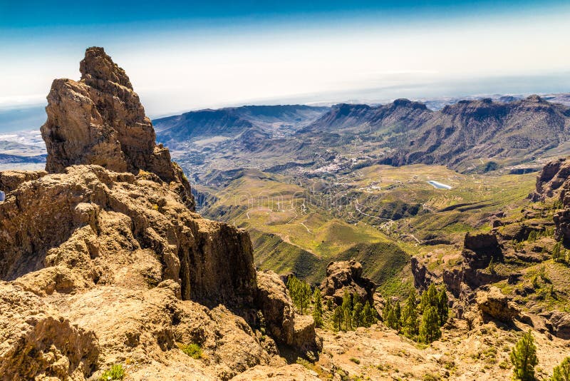 Caldera di Tejeda - Gran Canaria, Spagna fotografia stock Caldera di Tejeda - Gran Canaria, Spagna fotografia stock