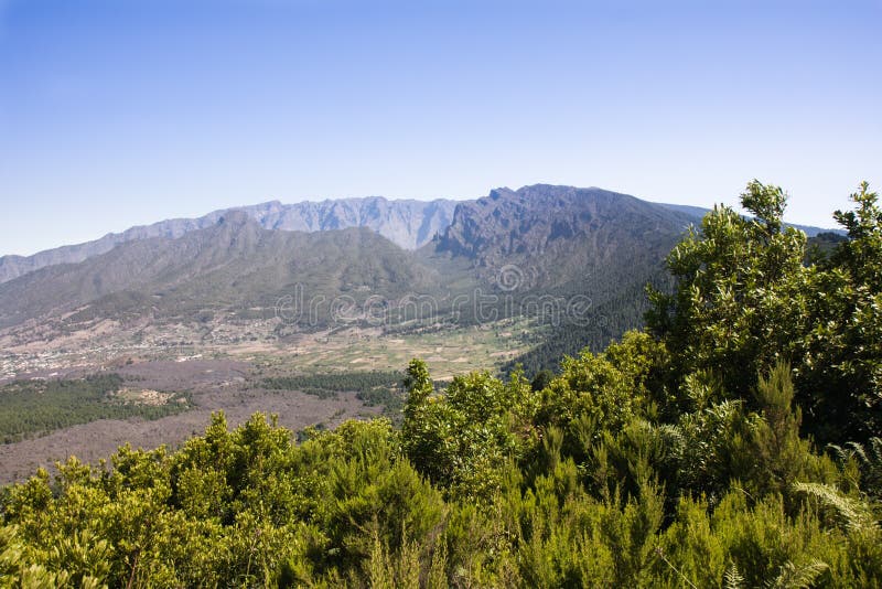 Caldera Taburiente στο Λα Palma (Κανάρια νησιά). στοκ φωτογραφία με δικαίωμα ελεύθερης χρήσης