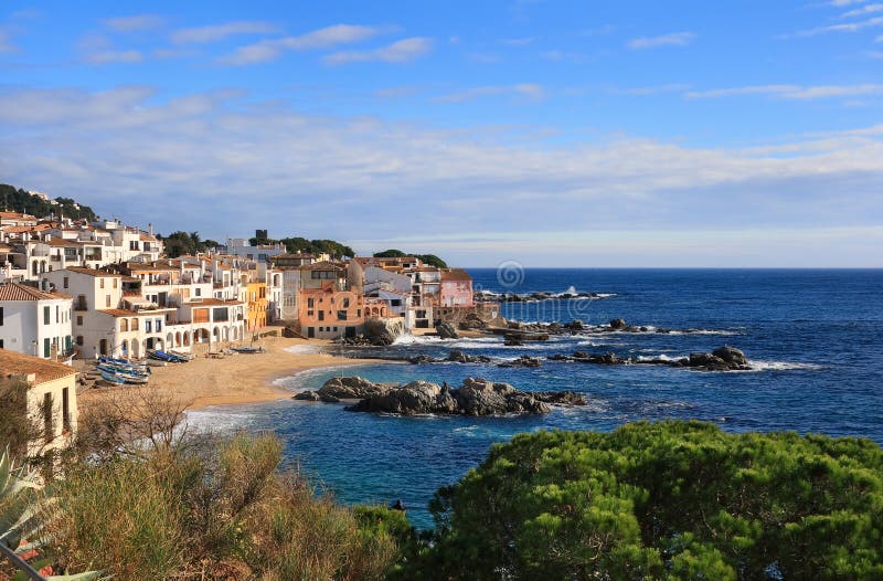 Calella de Palafrugell (Costa Brava, Spain) royalty free stock images