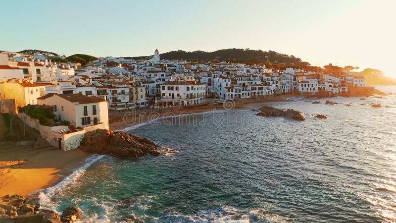 Calella De Palafrugell Village at Sunrise in Catalonia, Costa Brava ...