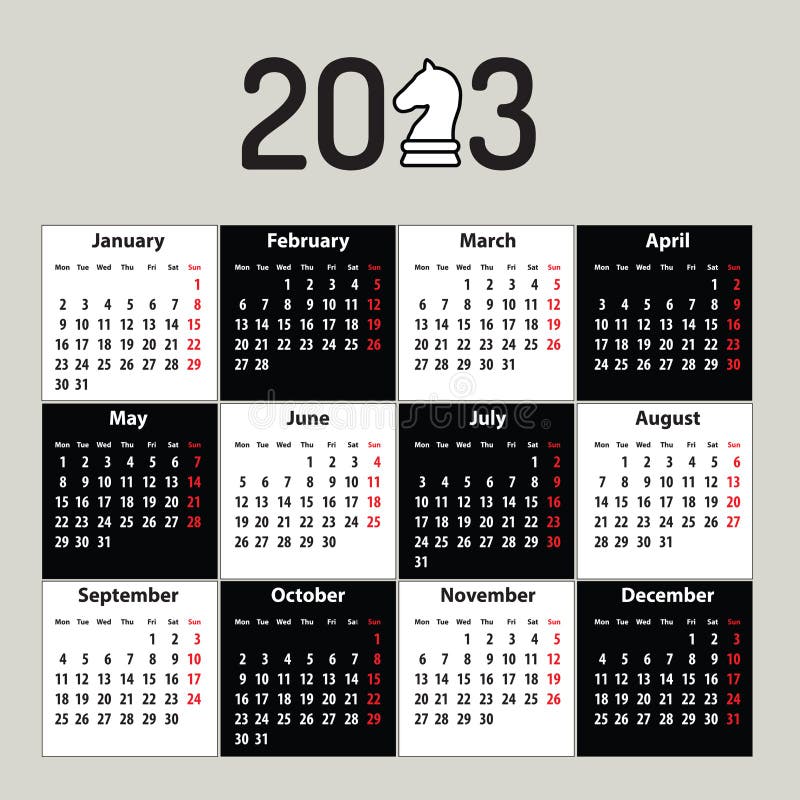 Calendário de Xadrez para 2021