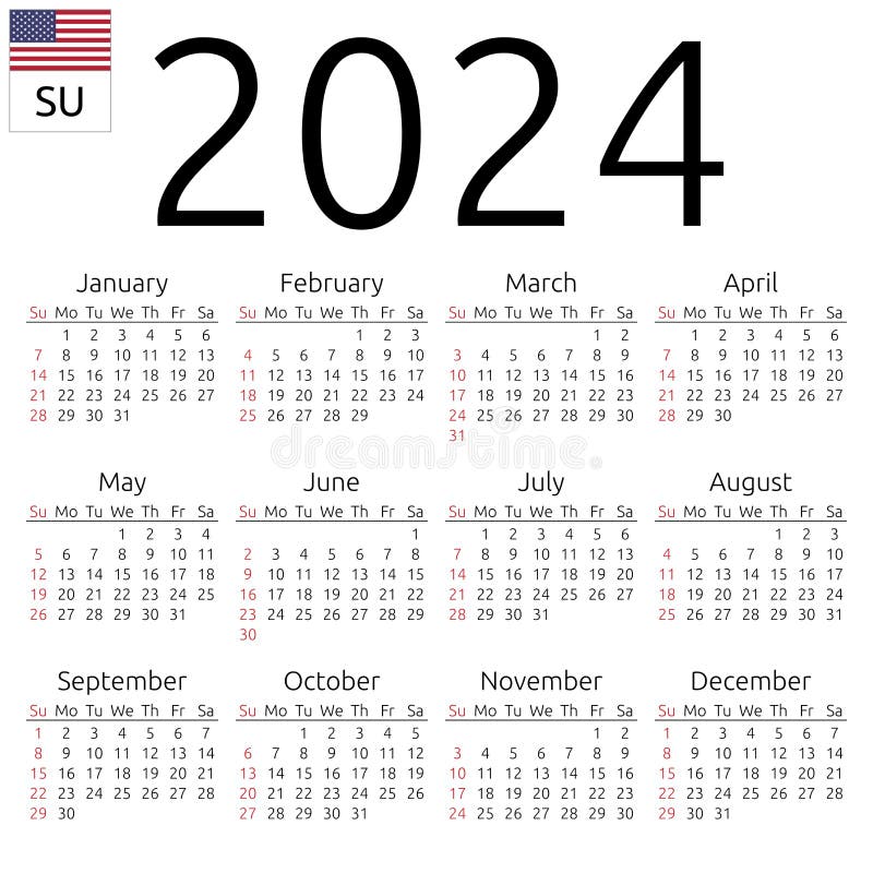 Calendário Agosto 2020 para imprimir - Estados Unidos