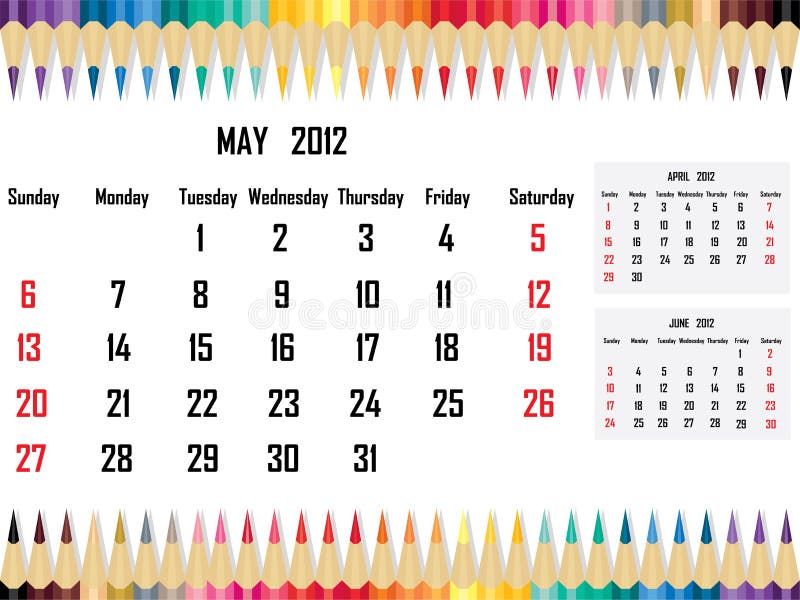 Calendar 2012 May