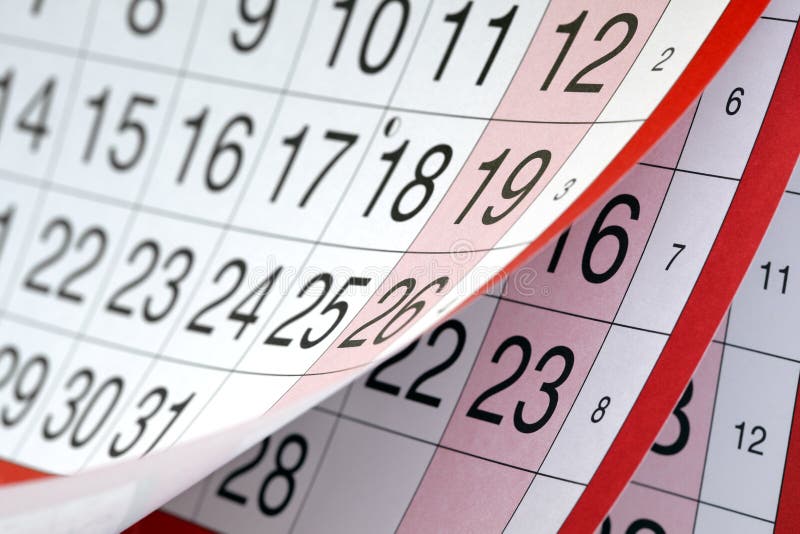 Meses plazos mostrará sobre el calendario por quién encendido paginas.