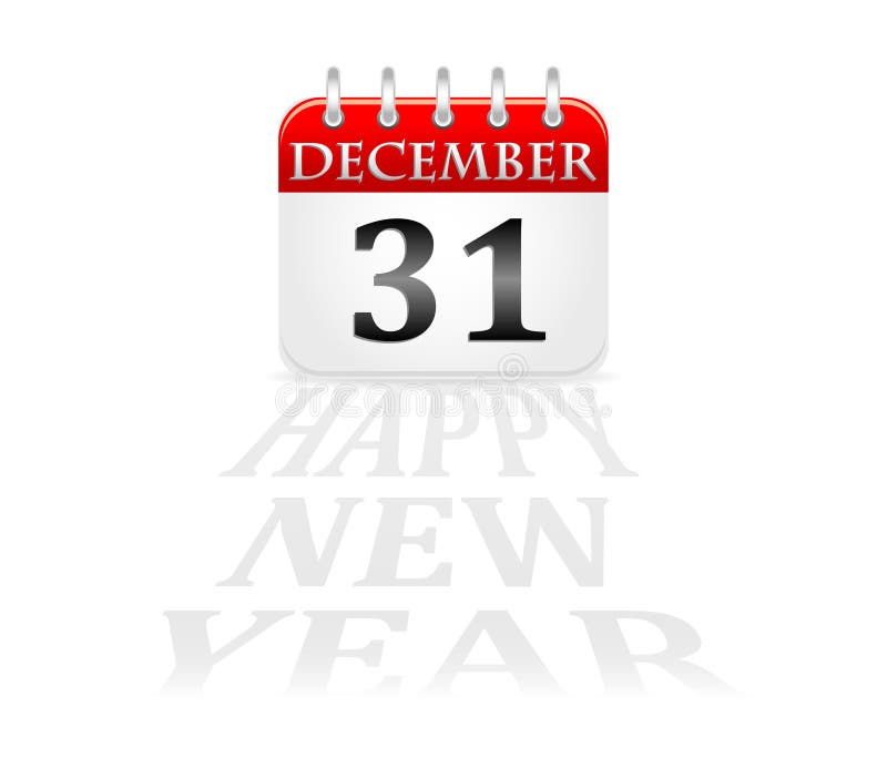 Calendar 31 december new year