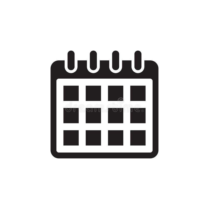 Calendar Agenda Black Icon On White Background Date Time Concept Sign Stock Vector Illustration Of Binder Cartoon Calendar Agenda Black Icon On White Background Date Time Concept Sign Stock Vector Illustration Of Binder Cartoon