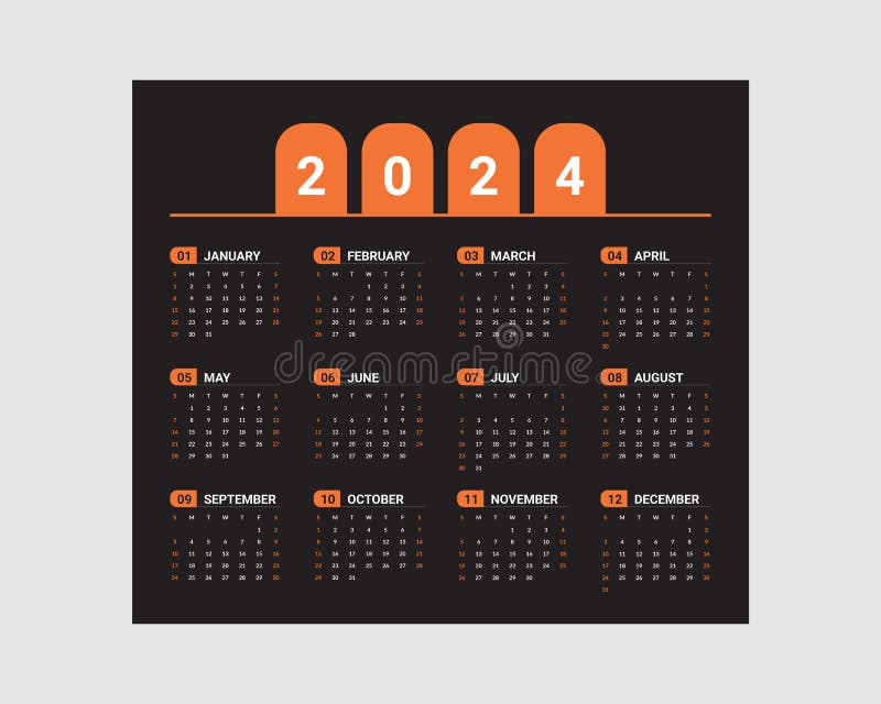 Calendar 2023, 2024, 2030 Corporate Set Design Template Vector File