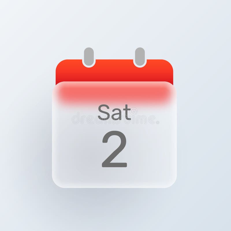 Calendar 3d Glassmorphism Icon for Web Apps Stock Vector Illustration Calendar 3d Glassmorphism Icon for Web Apps Stock Vector Illustration