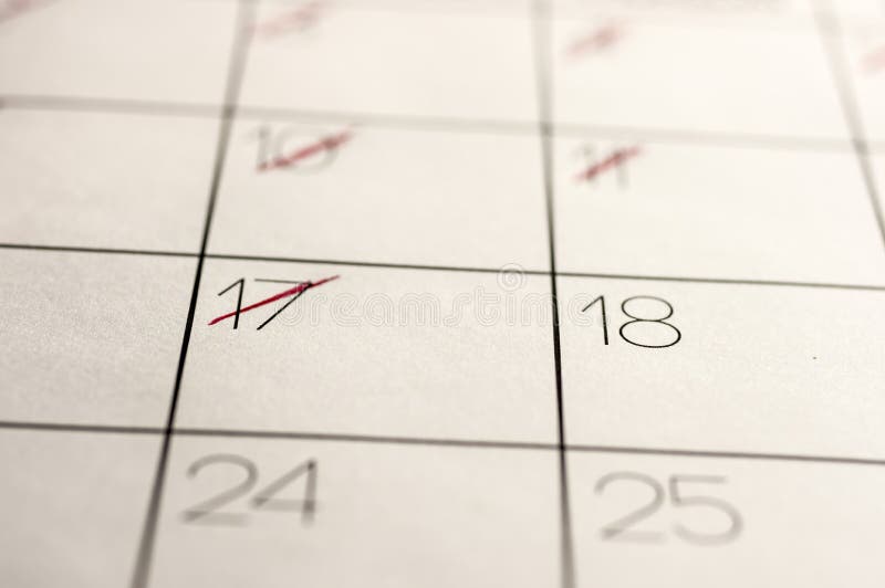 Cross Out Dates In The Calendar Stock Photo Image of mark closeup Cross Out Dates In The Calendar Stock Photo Image of mark closeup