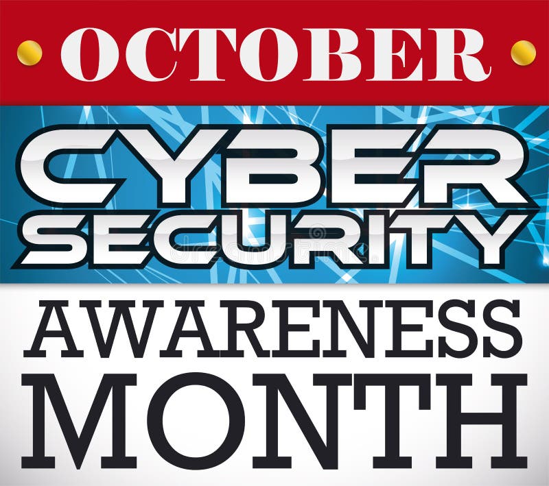 Calendar and Digital Screen Labels Promoting Cyber Security Awareness