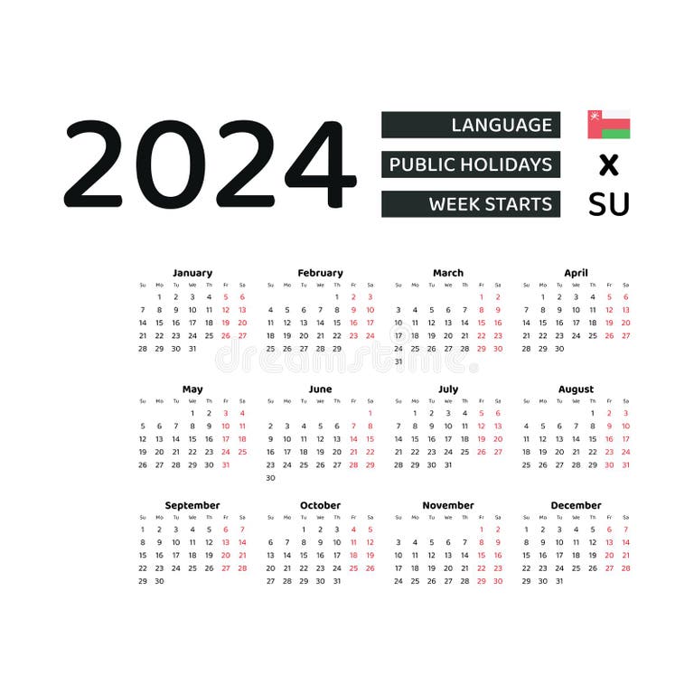 Oman Calendar Stock Illustrations 89 Oman Calendar Stock