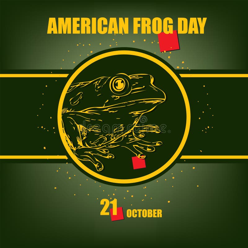 American Frog Day stock illustration. Illustration of nature 259559926