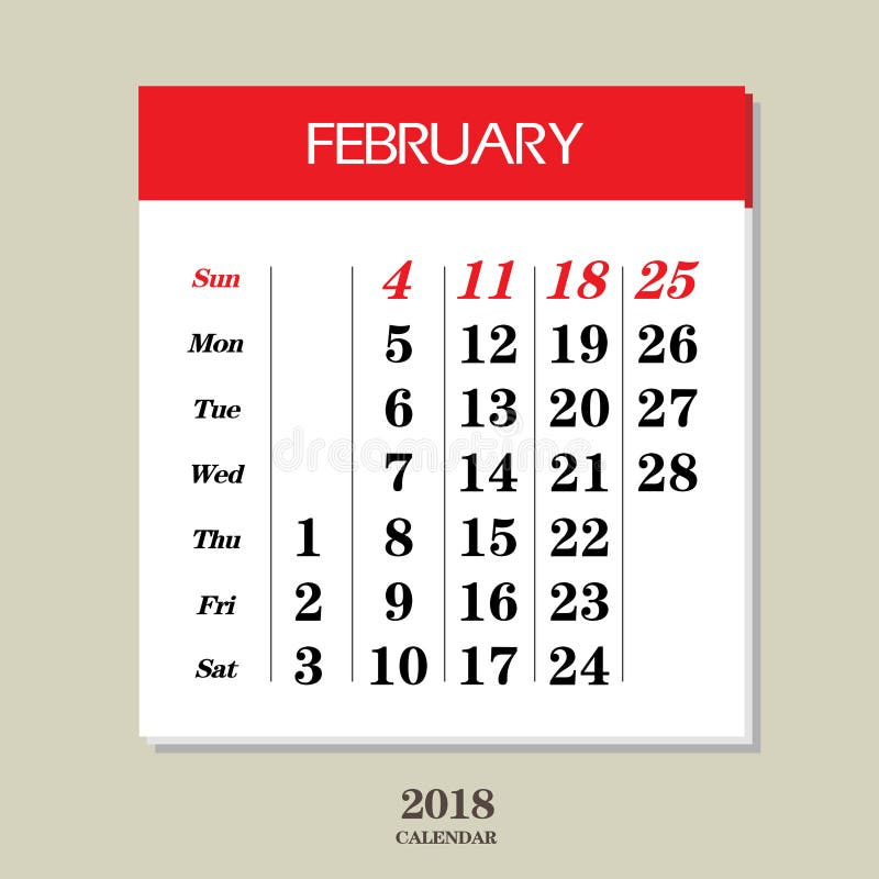 calendar-for-february-2018-stock-vector-illustration-of-year-92929229