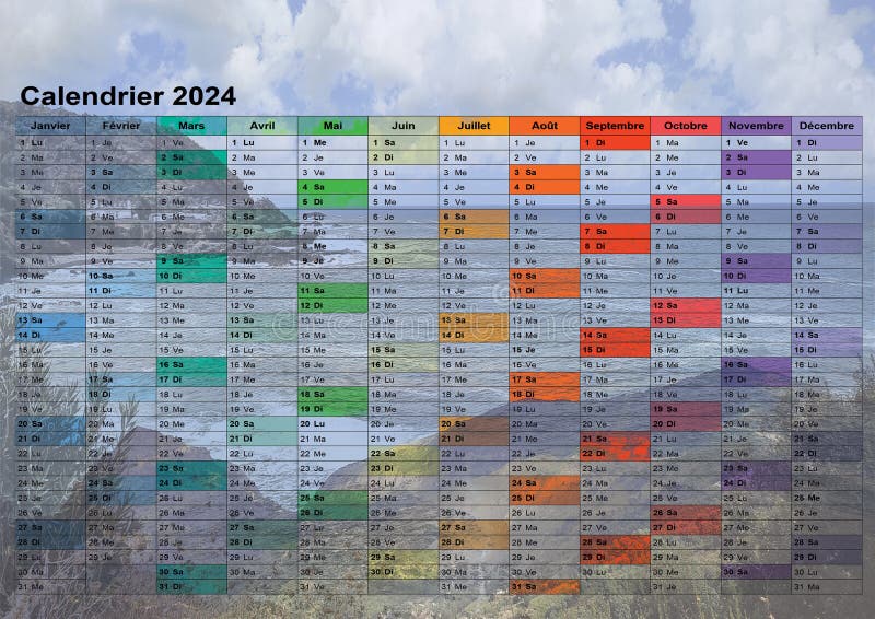 Above - Calendriers 2024