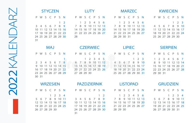 Csn Calendar 2022 Polish Version Stock Illustrations – 115 Polish Version Stock  Illustrations, Vectors & Clipart - Dreamstime